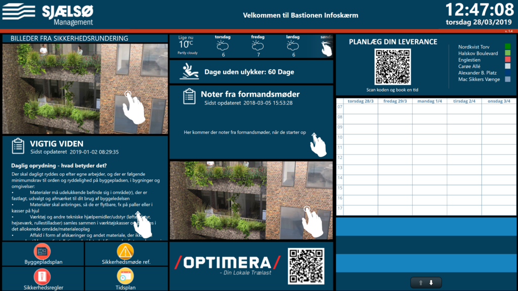 Touchsoftware med eget CMS