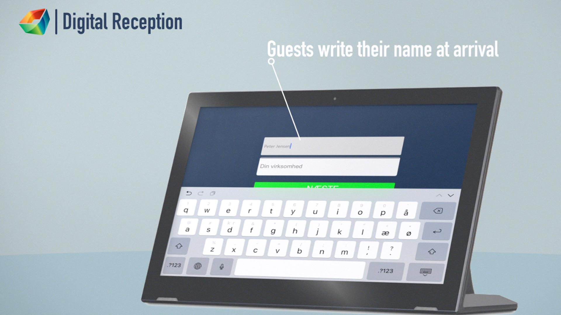 Digital reception til din virksomhed. Enkelt og funktionelt.