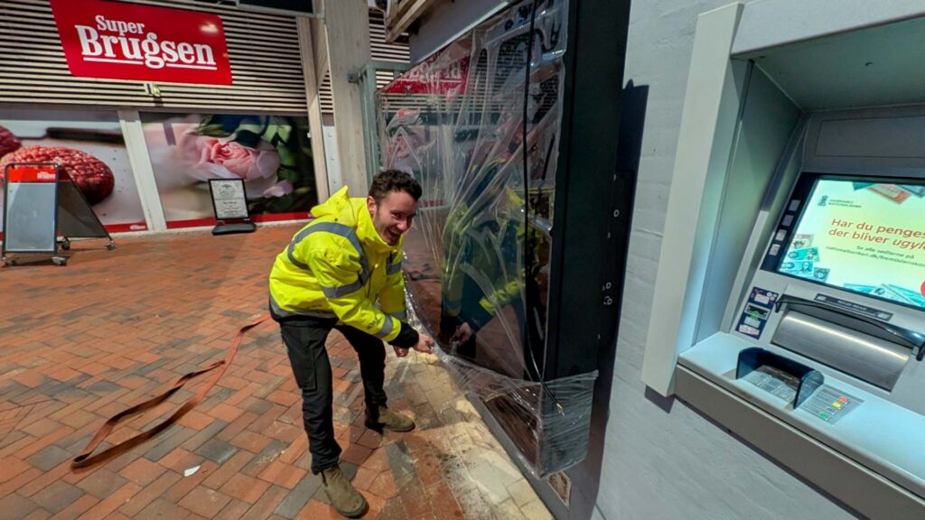 Digital informationsskærm i Dianalund installeres