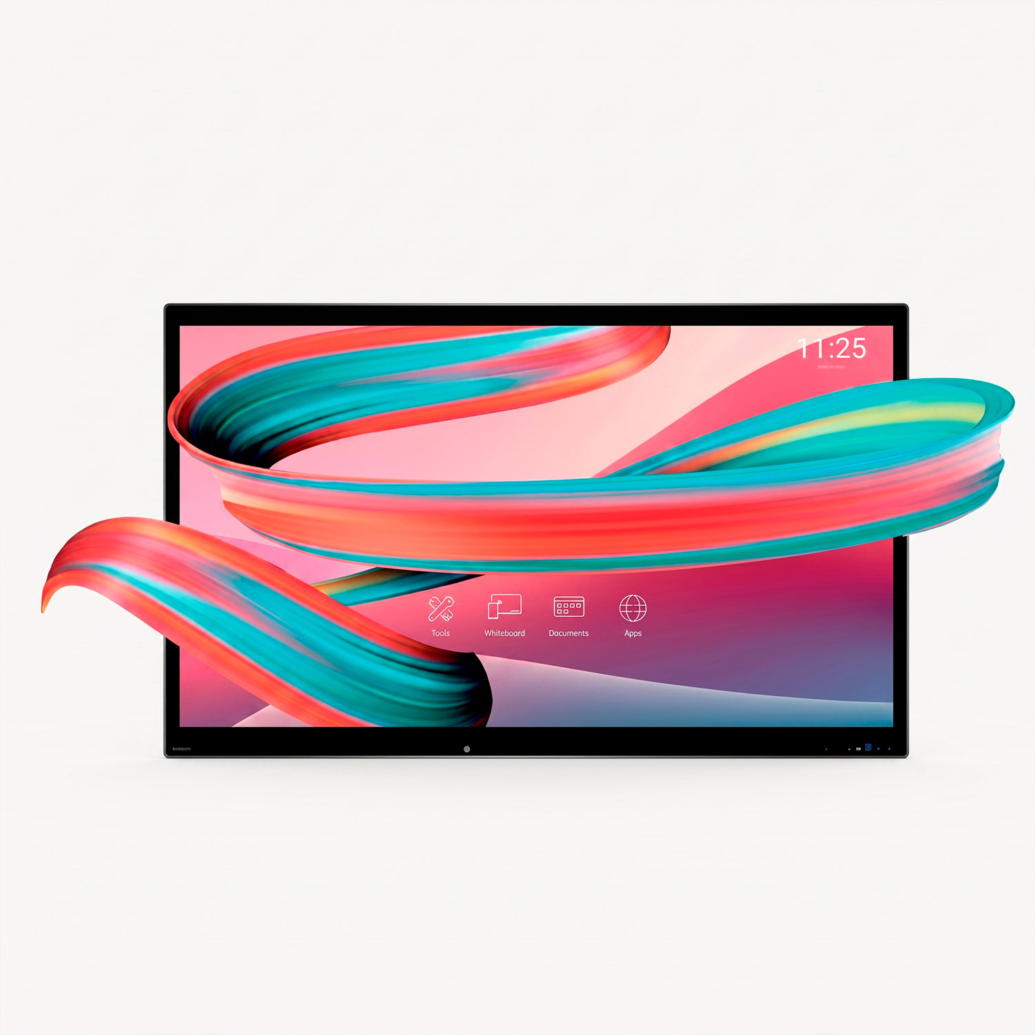 Touch display på hvid baggrund