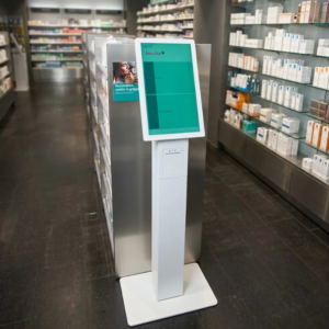 Android kønummersystem i butik.